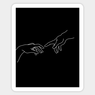 Creation of Adam Hands Sticker